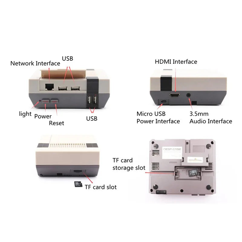 NESPi Retro Case for Raspberry Pi 2/3/B+ with Fan Heat Sink