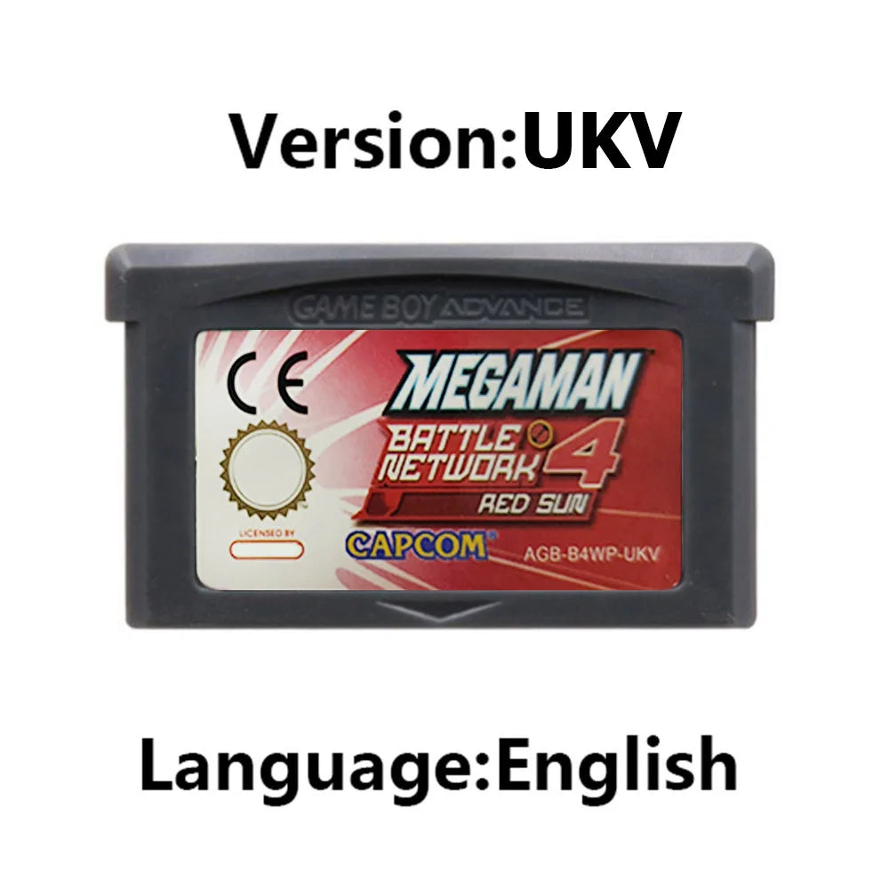 Mega Man GBA Games Cartridge 32 Bit Video Game Console Card Mega Man Zero 1 2 3 4 Red Sun Blue Moon for GBA SP