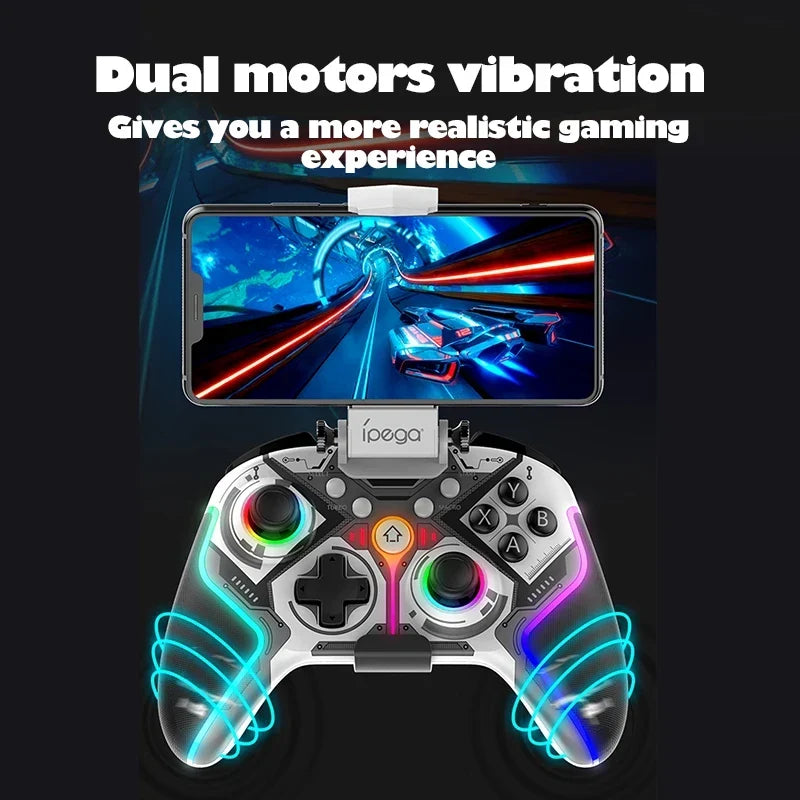 Ipega Bluetooth Wireless Gamepad Hall-Linear Joystick Pubg Mobile Game Controller for PS4 Switch Android IOS MFI Games PC TV box