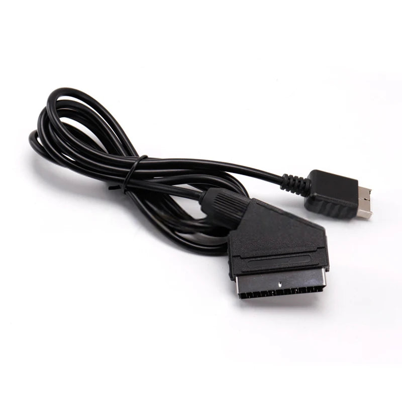 Replacement Real RGB SCART Cable TV AV Lead Connection Cable Playstation PS1 PS2 PS3 Slim PAL NTSC Consoles