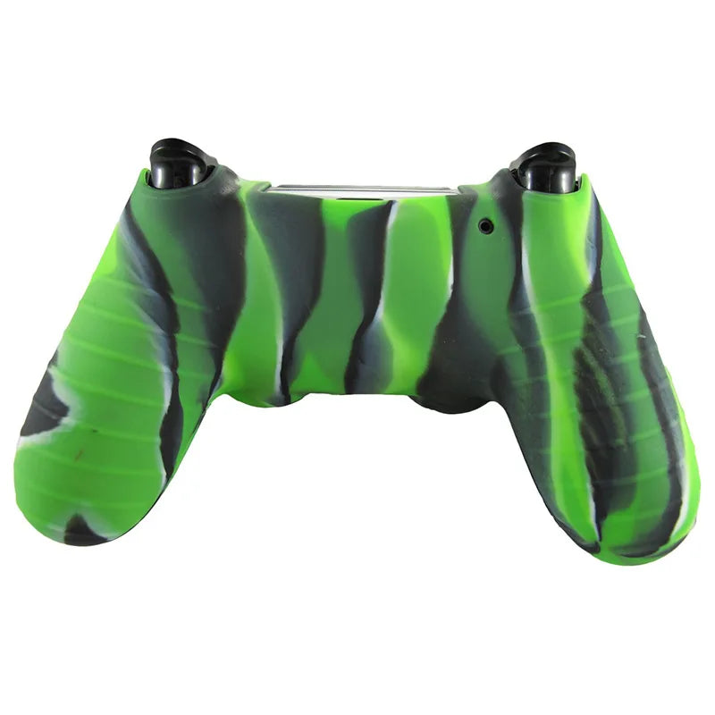 Silicone Protective Case for PS4 Controller, Red Green Blue