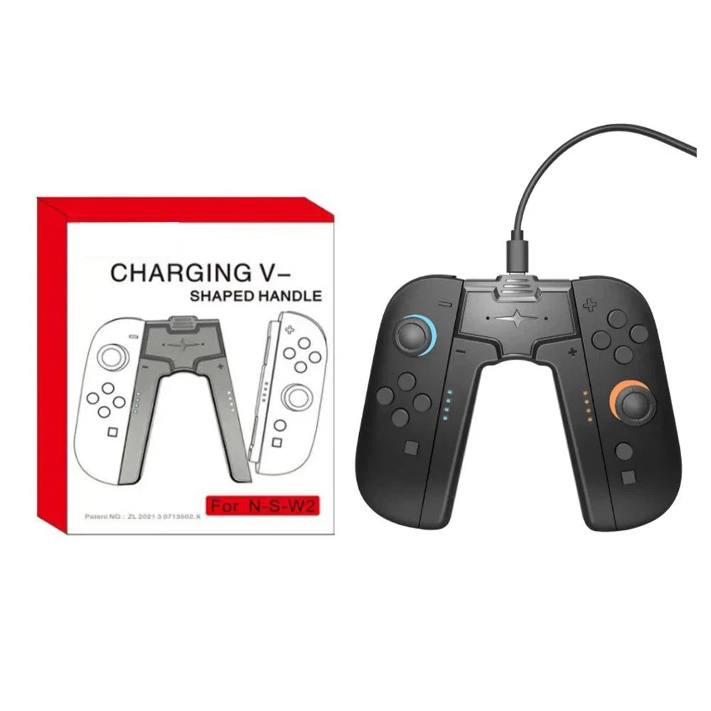 Aolion Nintendo Switch 2 Joy-Con Charging Grip, Dual Holder