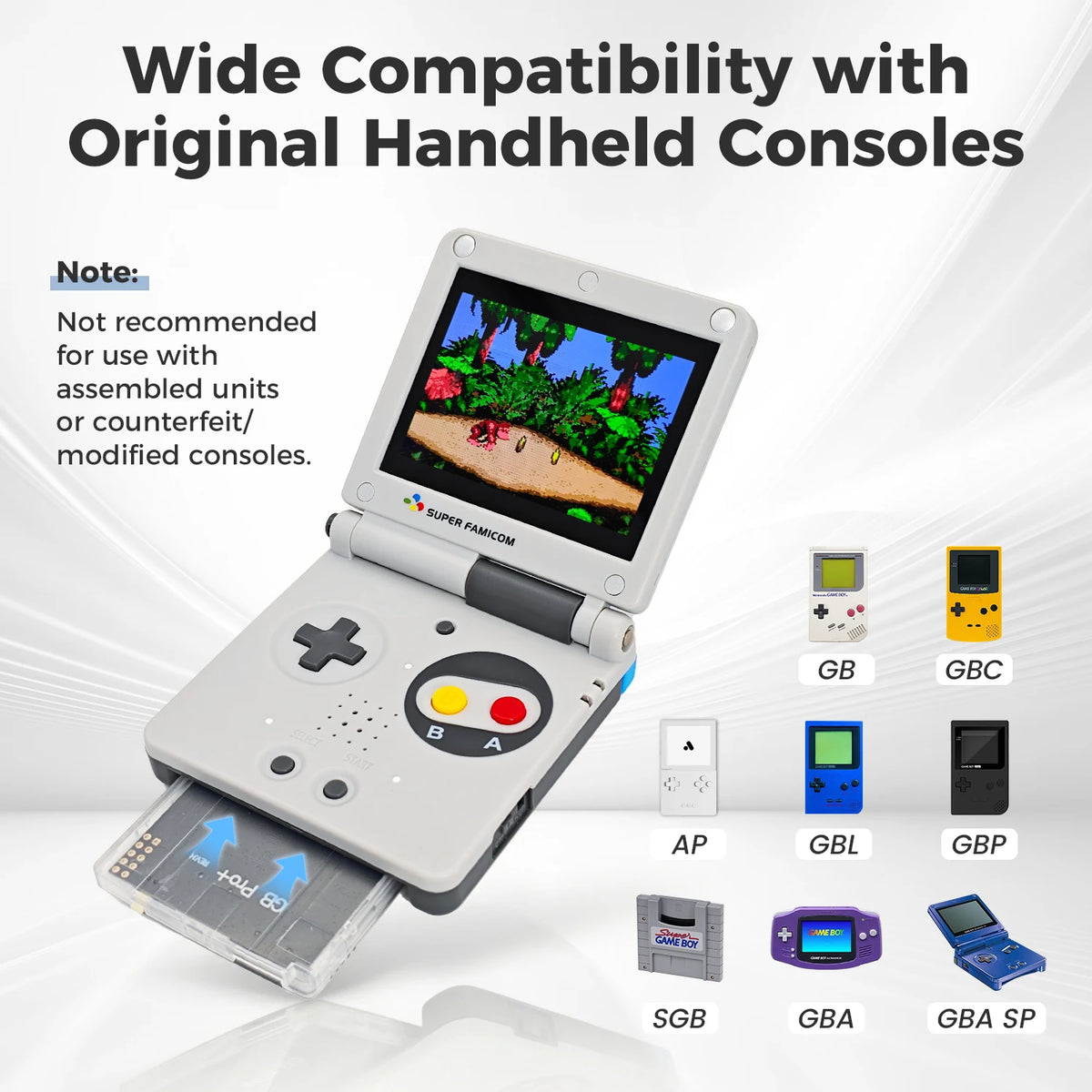 Multi-Cartridge 2000 in 1 Game Card OS V4 Support Fast Loading & One-Key Reset for Gameboy GB GBC GBA SP Built-in 4GB TF Card