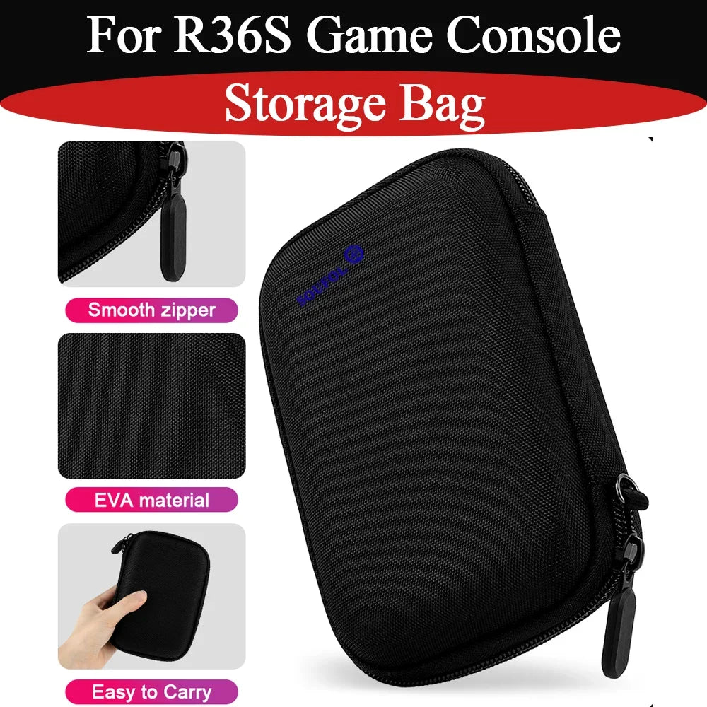 R36S/R35S EVA Hard Storage Bag, Black Shockproof Carry Case