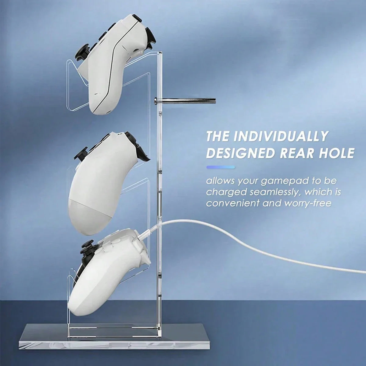 PS5 PS4 3-Layer Controller & Headphone Holder, Universal Stand
