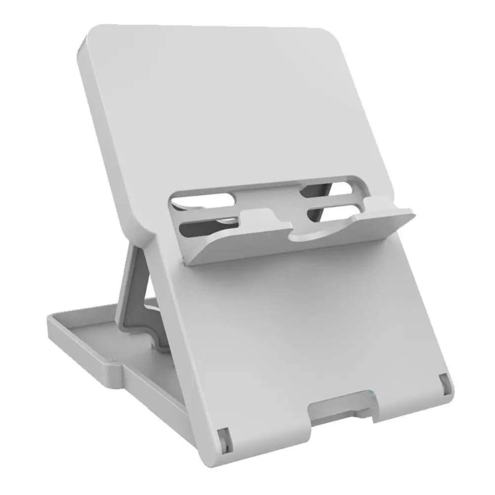 Foldable Stand for Nintendo Switch 2 OLED Lite 4-Level Adjustable Holder with 5 Game Card Slots Charging Port