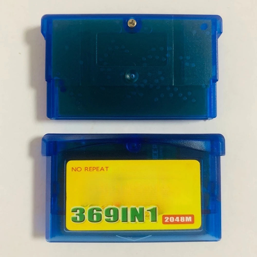 369 in 1 GBA Game Cartridge 32-Bit Retro Game Combo Card English Software Holiday Gift for Kids