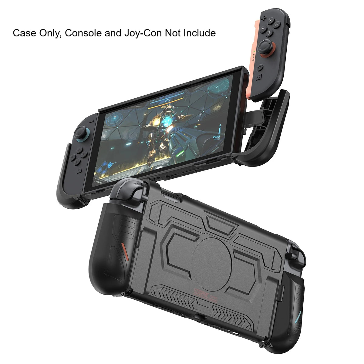 Grip Case for Nintendo Switch 2, Mecha Armor, Dockable Shell