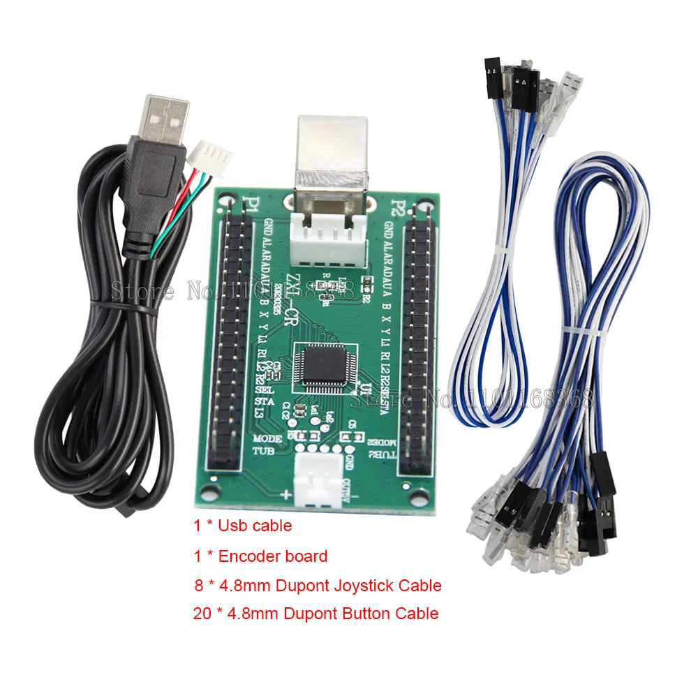 Two-Player USB Arcade Controller Board Set for PC and PS3