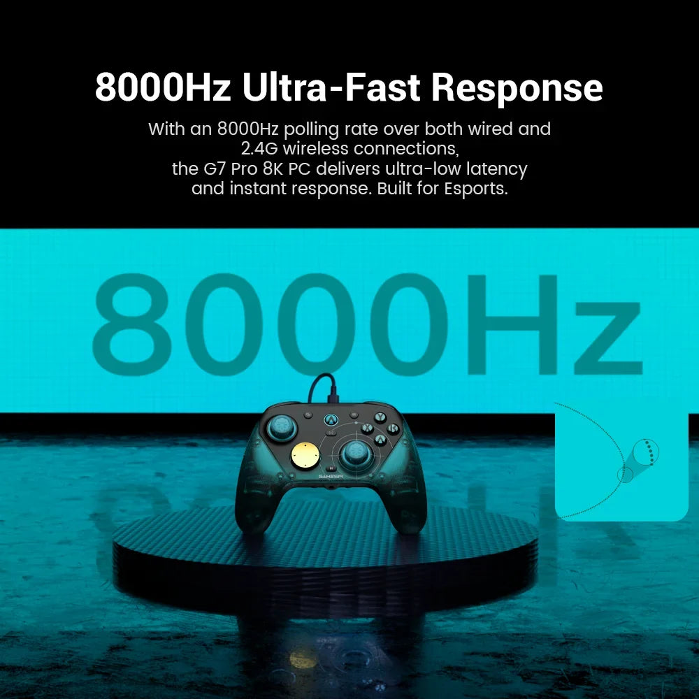 GameSir G7 Pro 8K Aimlabs Edition Hall Effect Wireless Controller for Nintendo Switch 2, Wireless Gamepad with Charging Station