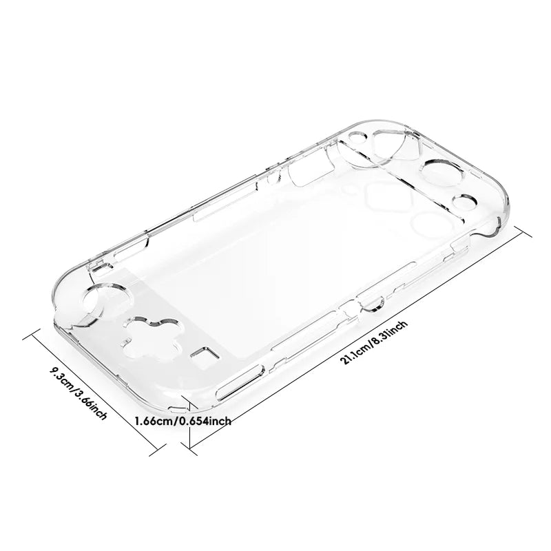 DATA FROG Protective Cover For Compatible-Switch Lite Game Console Transparent PC Crystal Shell for Switch Lite