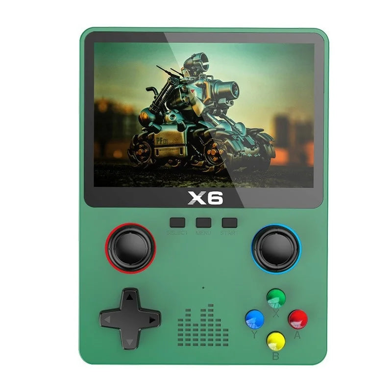 Handheld Gaming Consoles X6 Retro Game Player 3.5 Inch Hd Screen 3d Dual Joystick Portable Gaming Device For Home Entertainment
