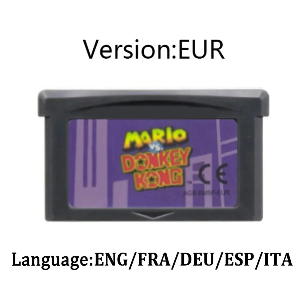 Donkey Kong Series Game Cartridge for GBA, GBA SP and DS