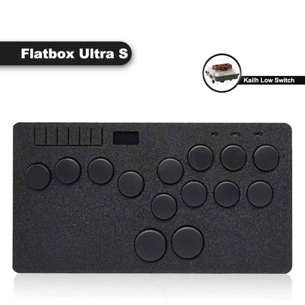 Flatbox Ultra S Stickless Controller Hitbox For P5 Arcade Joystick Hitbox For PS4/PC/NS/Steam With Kaih Low Profile Switch