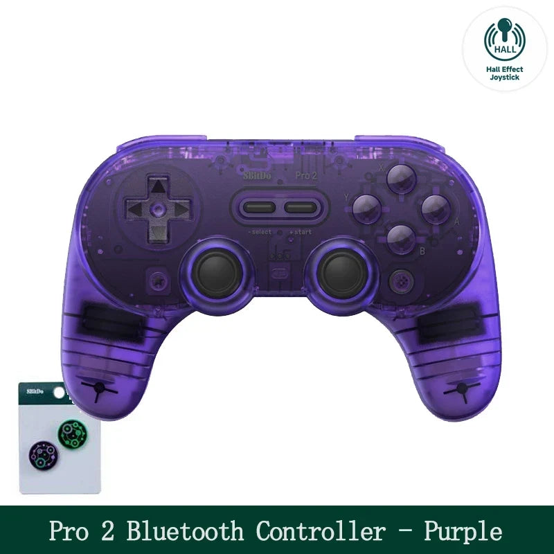 8BitDo Pro 2 Bluetooth Gamepad with Hall for Switch, PC, Android