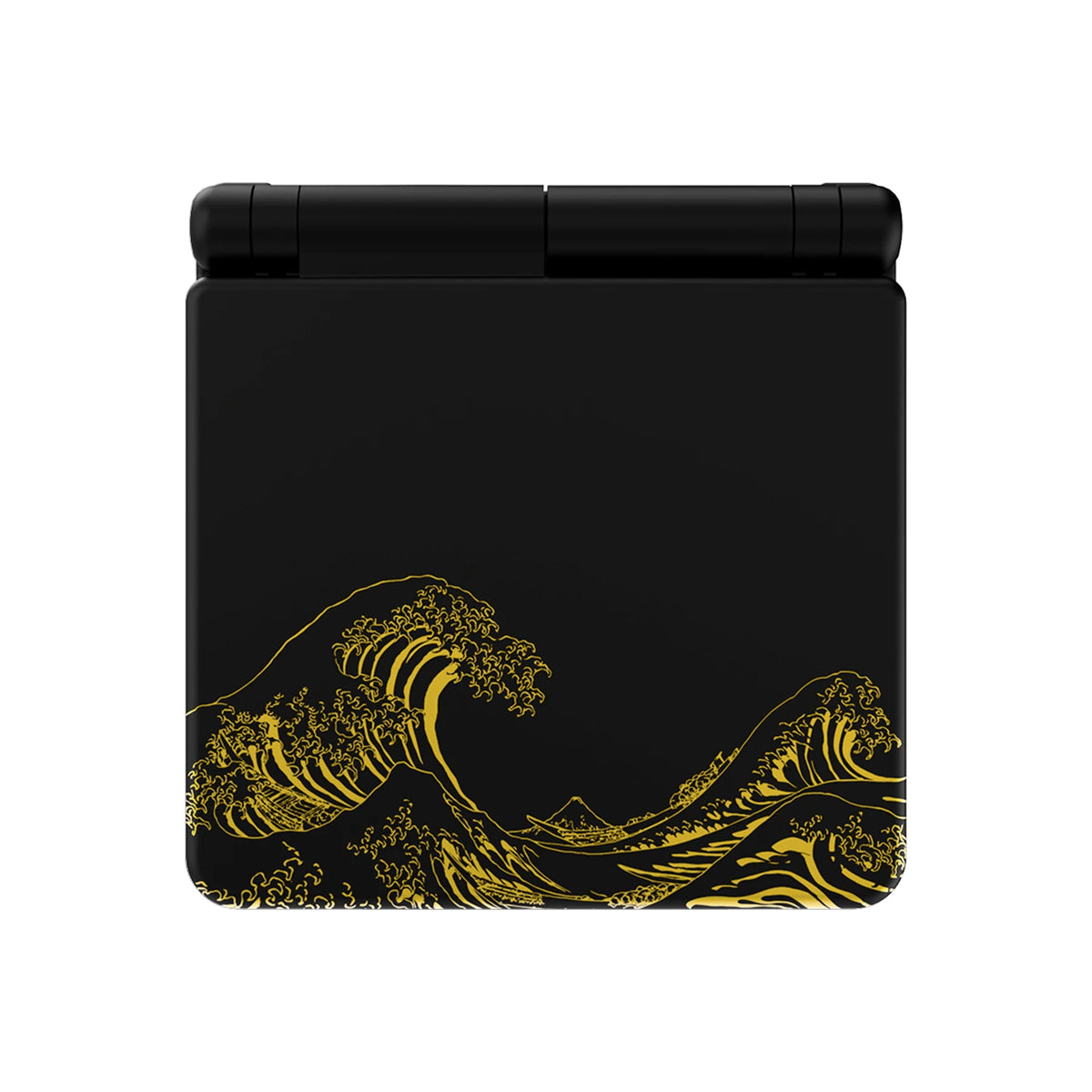 eXtremeRate GBA SP Shell - Golden Great Wave Off Kanagawa, Black