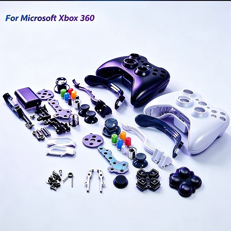 Replacement Case Shell And Buttons Kit Full Set For Microsoft Xbox 360 Wireless Controller Gamepad Protective Shell Cover
