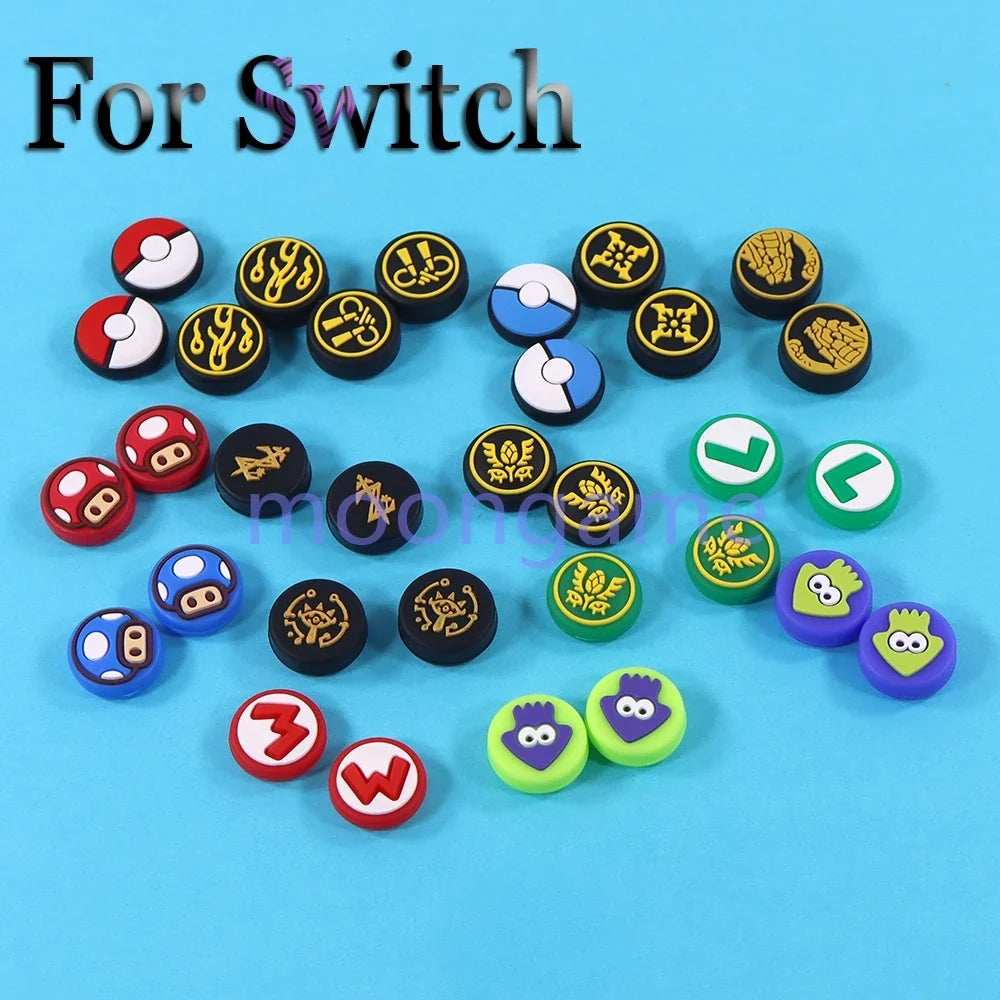 Grip Caps for Nintendo Switch, Silicone Thumb Stick Covers