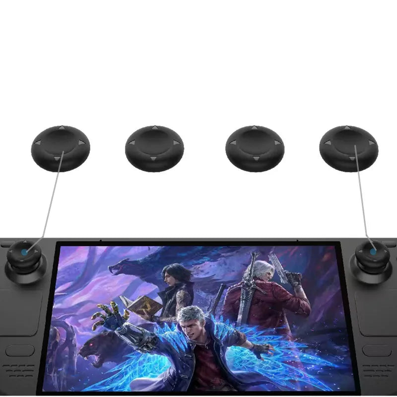 Protective Kit For Steam Deck OLED Dust Proof Kit Button Sticker Silicone Caps for Steam Deck OLED Game Accessories