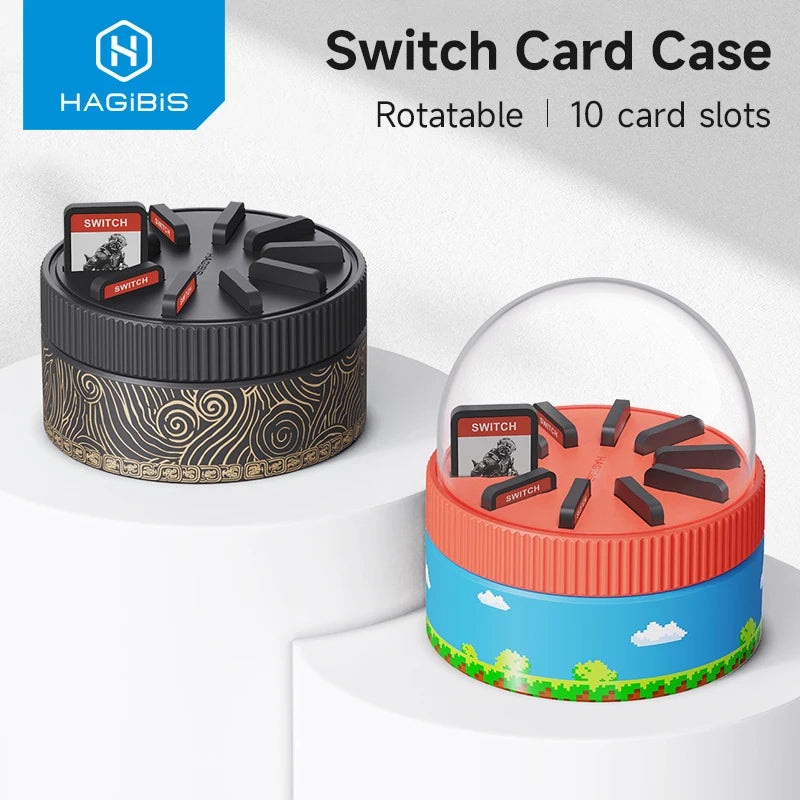 Nintendo Switch Rotating Game Card Case with 10 Slots