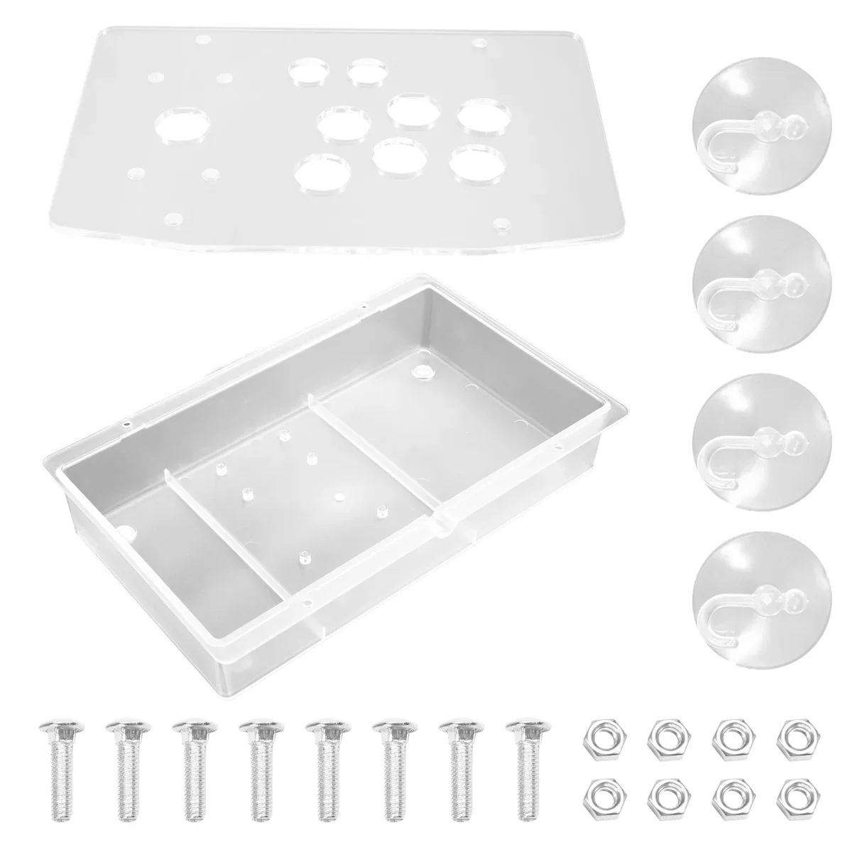 GET! DIY Arcade Joystick Acrylic Panel Case for Arcade Game Machine DIY Can Be Installed Joystick Button for Retro Video Game