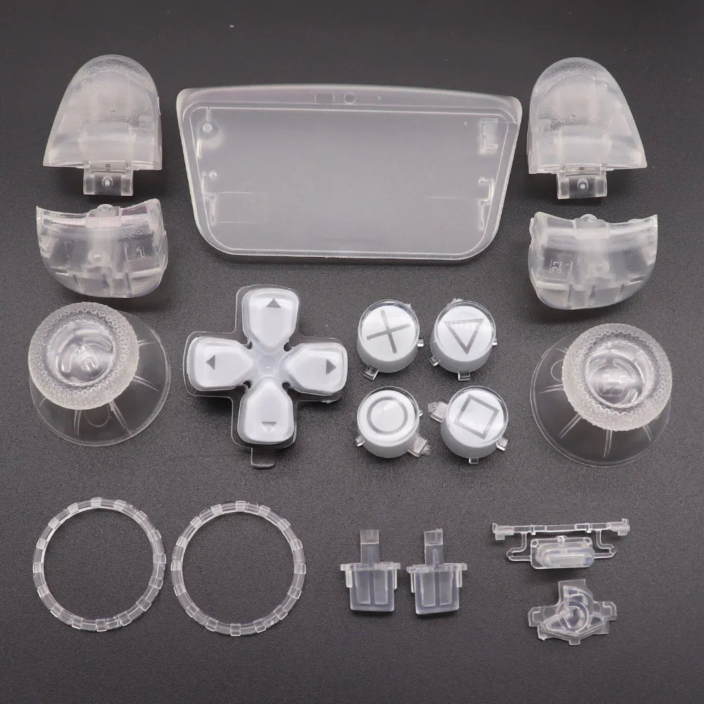Replacement Buttons Set D-Pad L1 R1 L2 R2 Trigger Button Key Accent Ring For PS5 V3 3.0 BDM-030 Controller