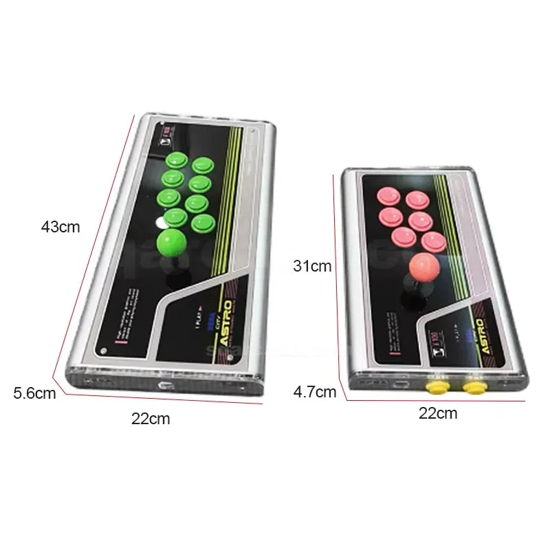 All-Button Hitbox-Style Arcade Fight Stick with Suction Cups