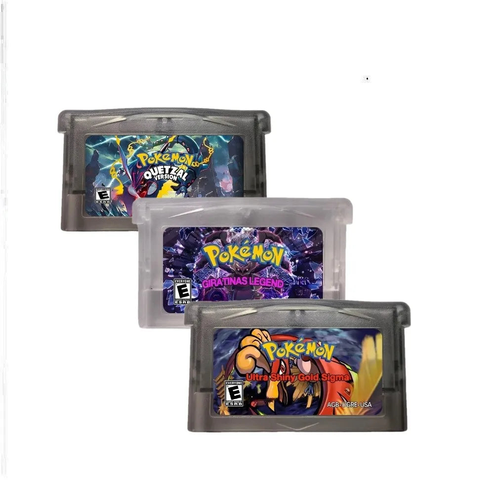 Pokémon GBA RTC Reproduction Cartridge, English Game Versions