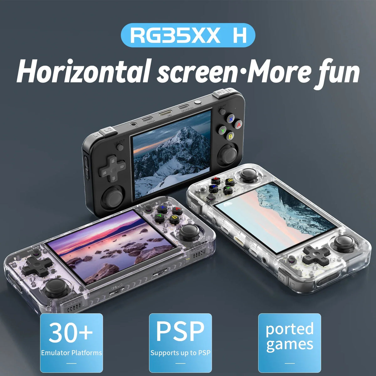 ANBERNIC RG35XX H Linux Handheld Game Console 5528 Games