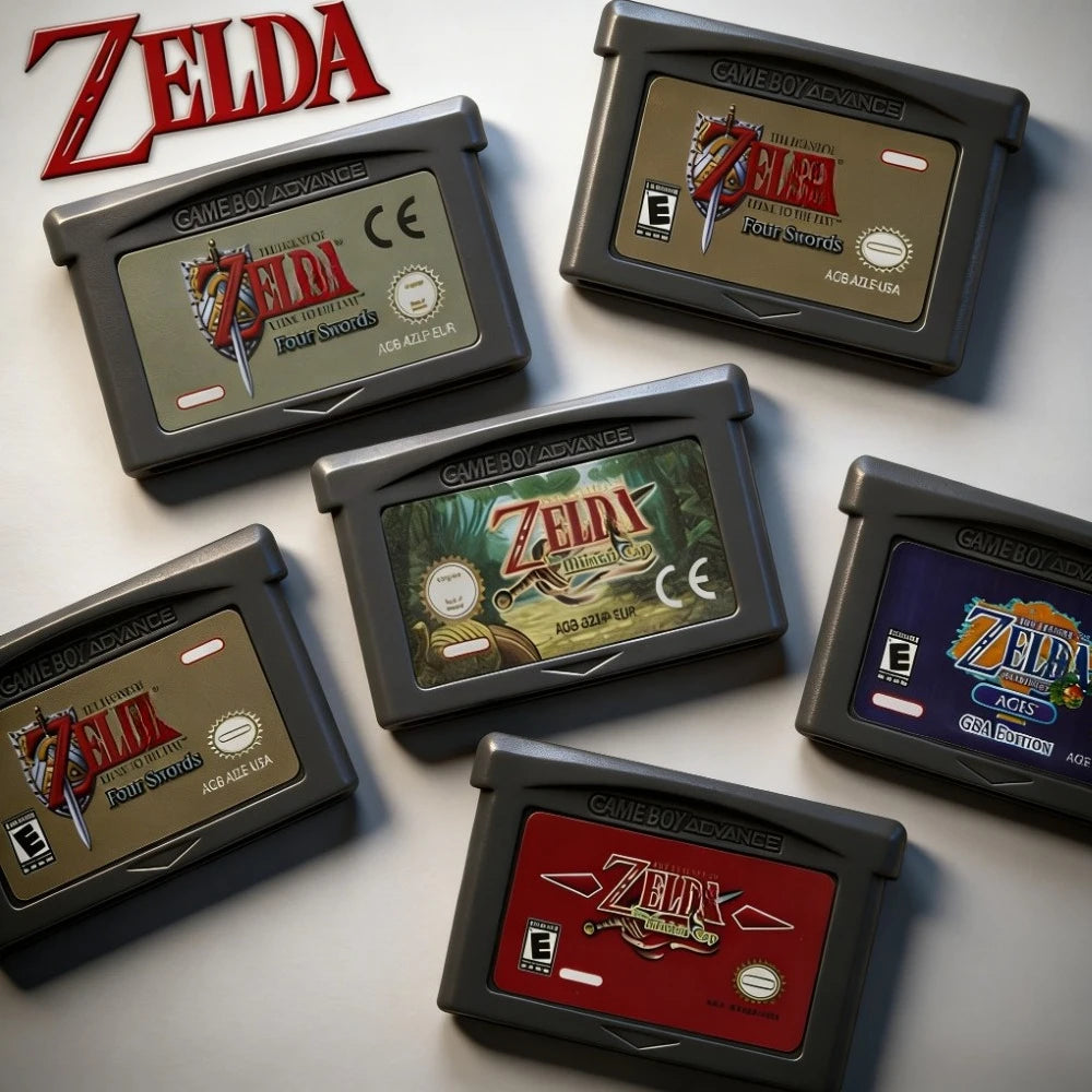 GBA Game Cartridge 32 Bit Video Game Console Game Card Link To The Past Awakening DX Minish Cap Classic Boutique Collection