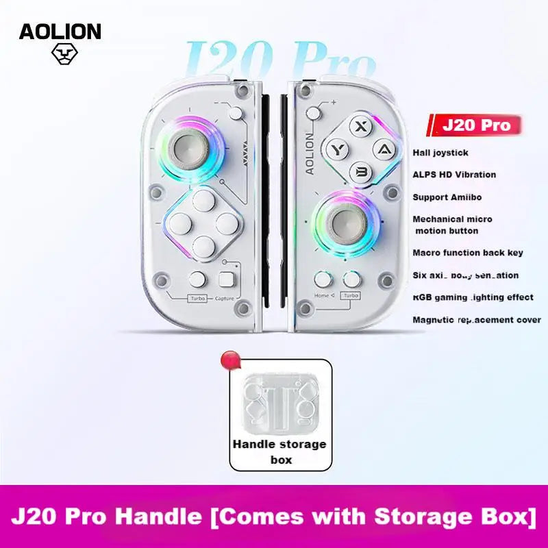 AOLION J20 Hall Joy-con Gamepad for NS2/Switch OLED/Switch NFC HD Shake Lite Left and Right Split Game Controller