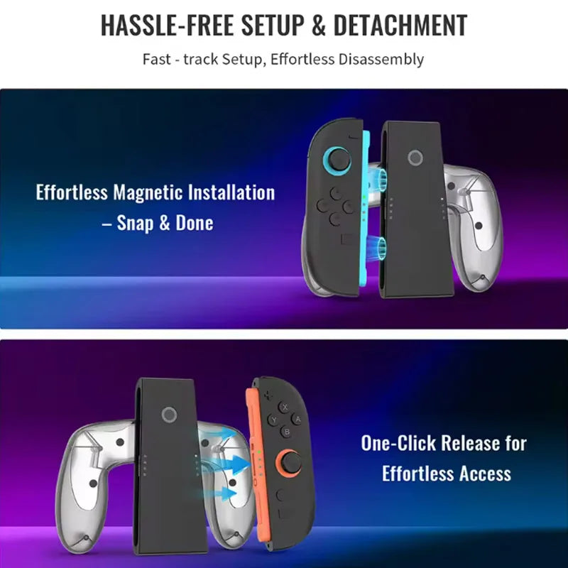 New For Switch 2 Joy-con Charging Grip Bracket Portable Handle Controller Grip Dual Charging Holder For Switch 2 Joypads
