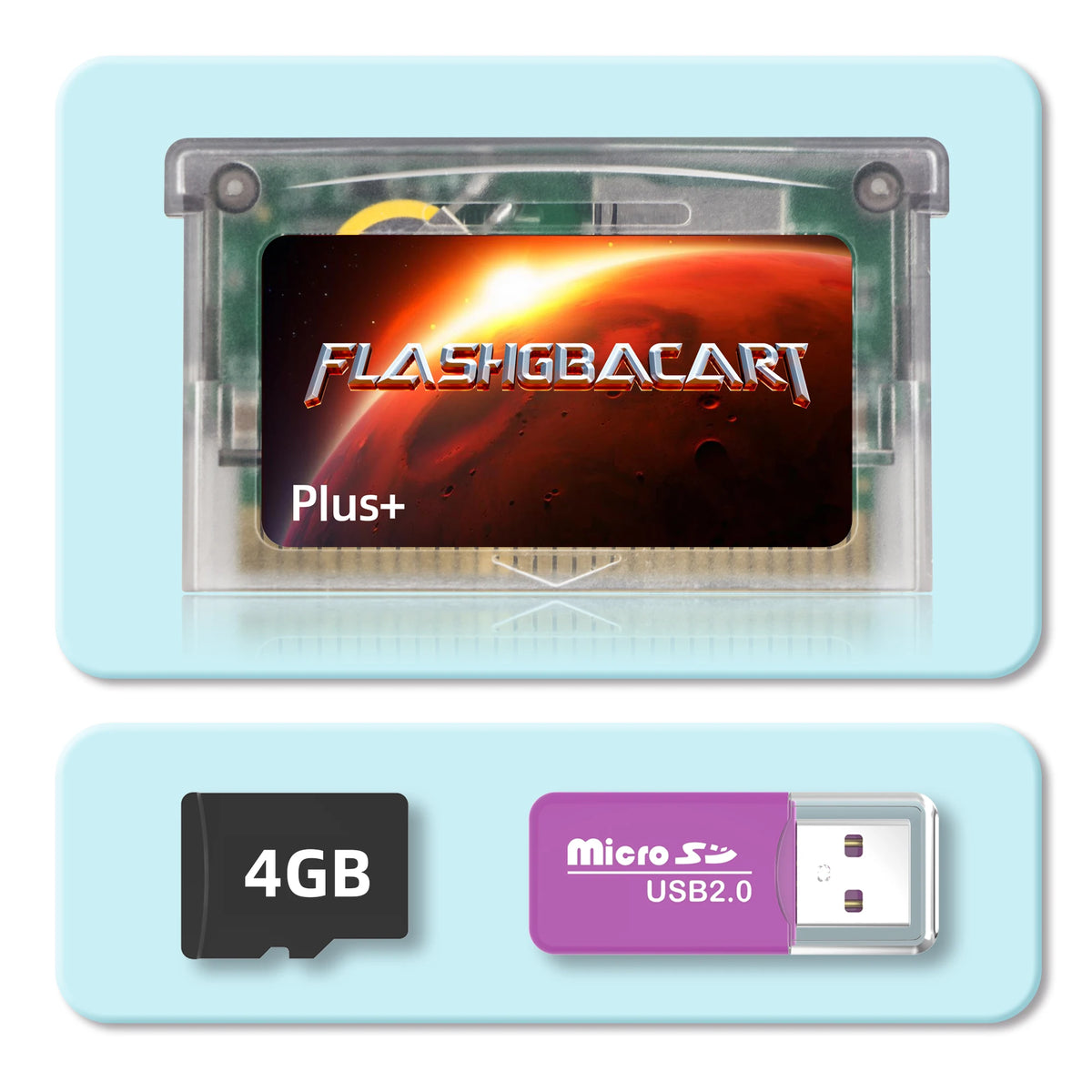 REMANK Flash GBA Cart V1.5 with RTC & 100+ Retro Games for GBA SP