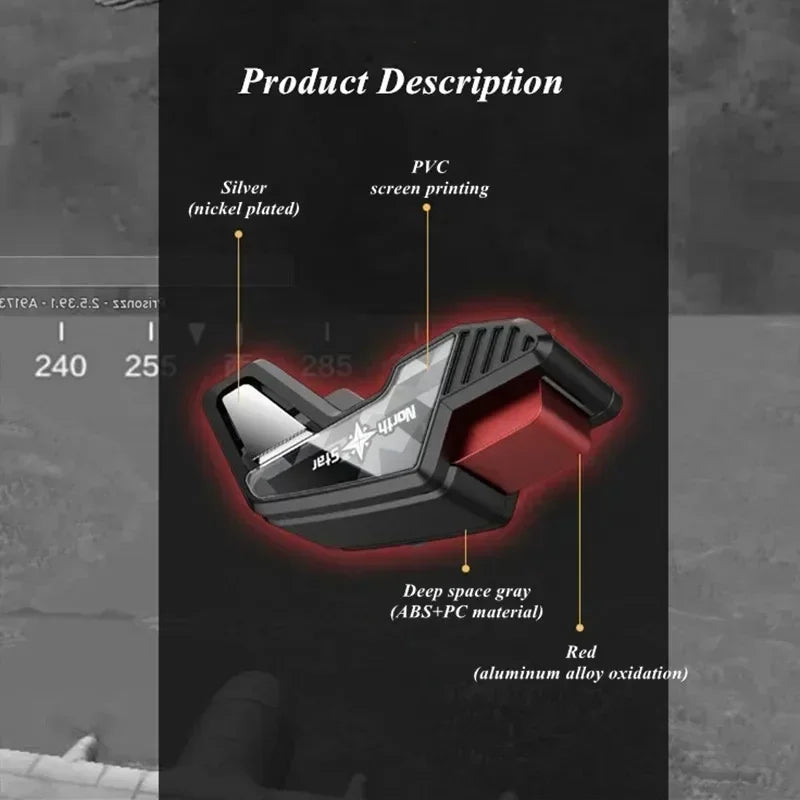 S8 North Star Mobile Phone Gamepad Joystick Controller for PUBG ROS Aim Shooting L1R1 Game Trigger Key Button for IPhone Android