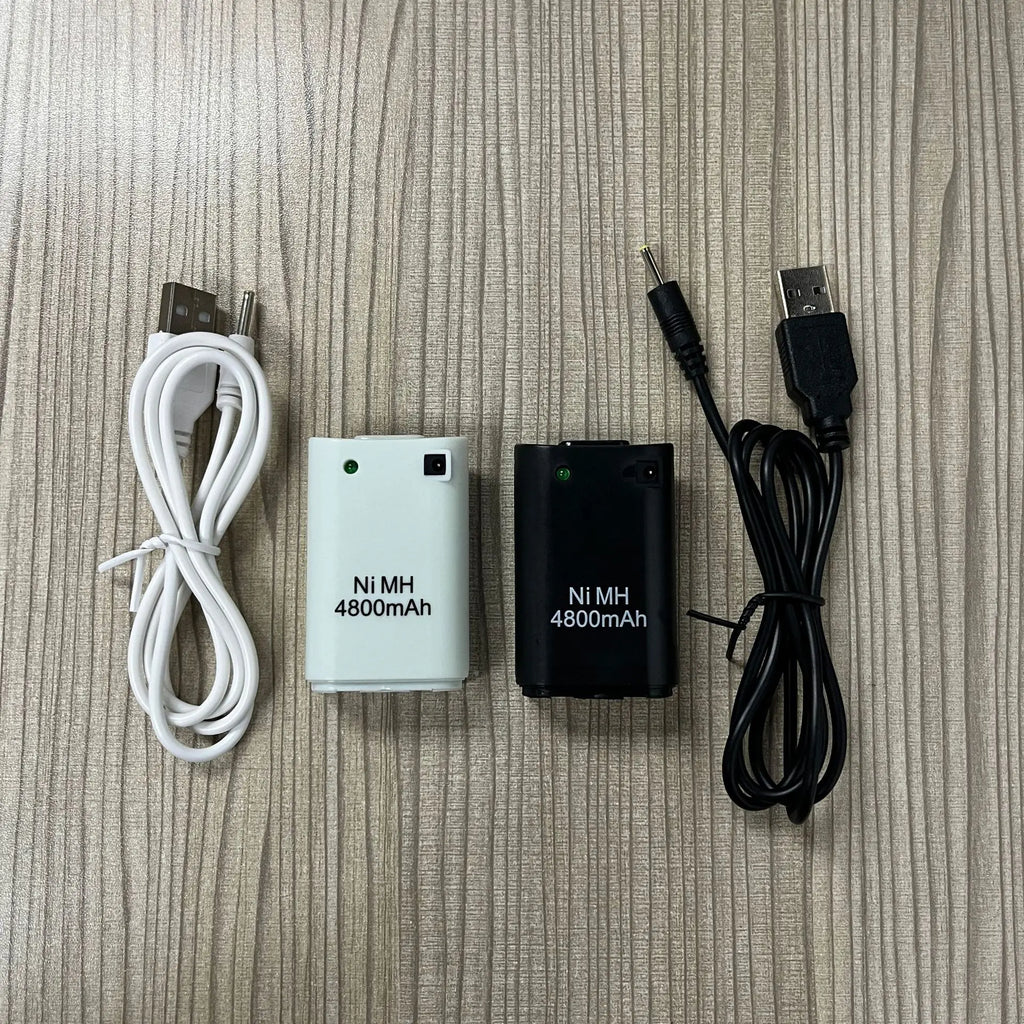 Battery For Xbox 360 Gamepad Battery 2-in 1 4800mAh Rechargeable Gamepad Ni MH Battery For Xbox 360 Controller Console Battery