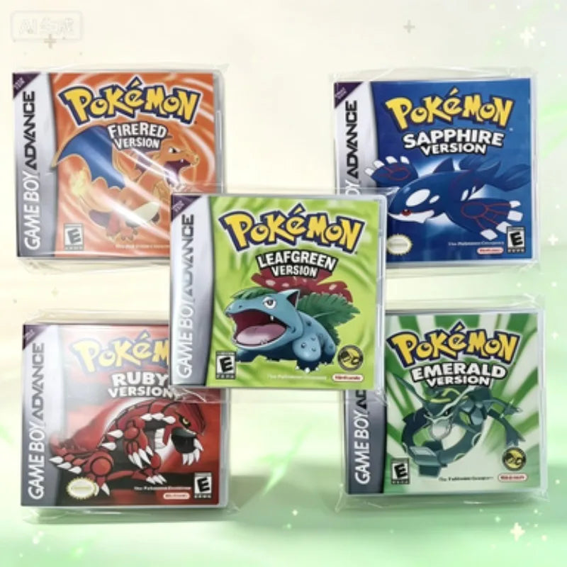GBA 5-Game Reproduction Cartridge, Emerald, FireRed and More