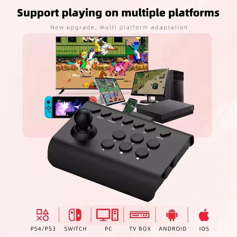 Arcade Gamepad Bluetooth Controller for Switch/PS4/PS3/Android
