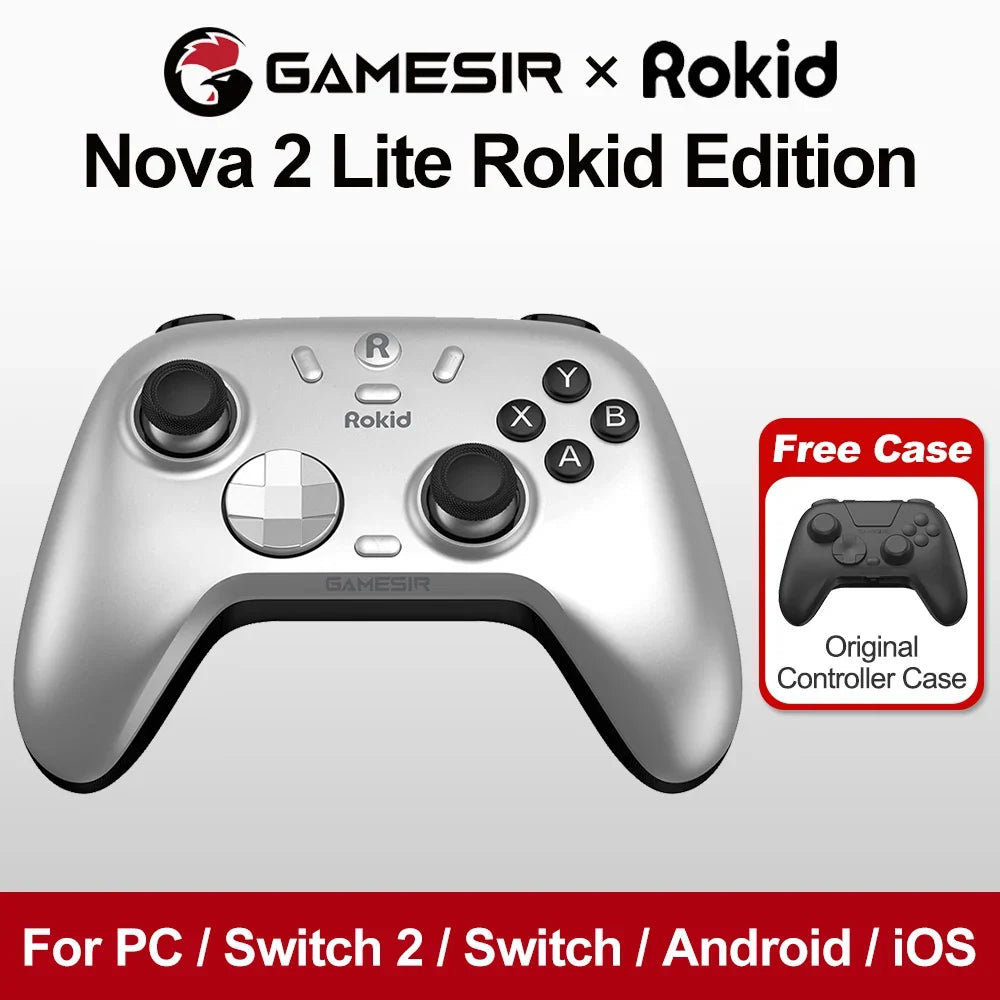 GameSir Nova 2 Lite Rokid Edtion Gamepad for Nintendo Switch 2/1 PC iOS Android Wireless Controle AR Spatial Glasses Connection