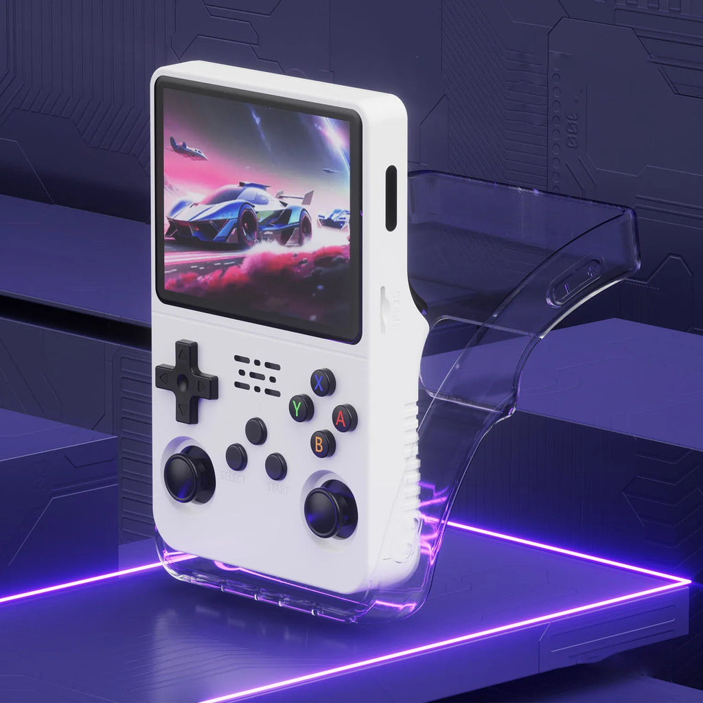Soft Silicone Case for R36S Retro Handheld with Storage Bag