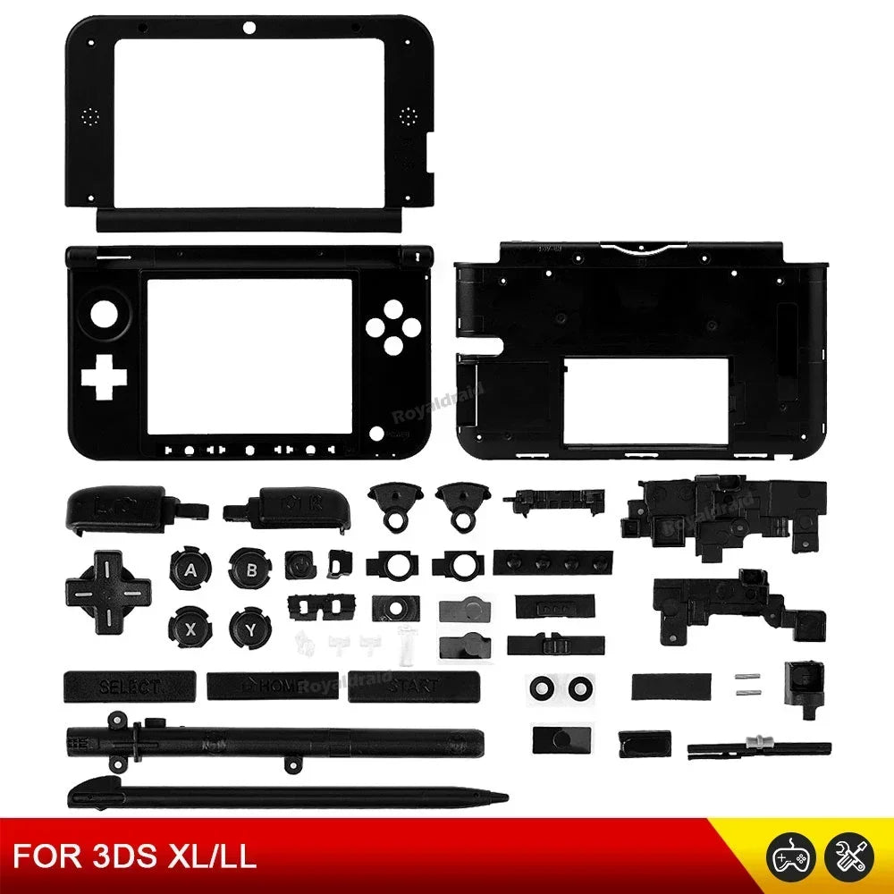 3DS XL / 3DS LL Replacement Frame & Battery Case with Buttons