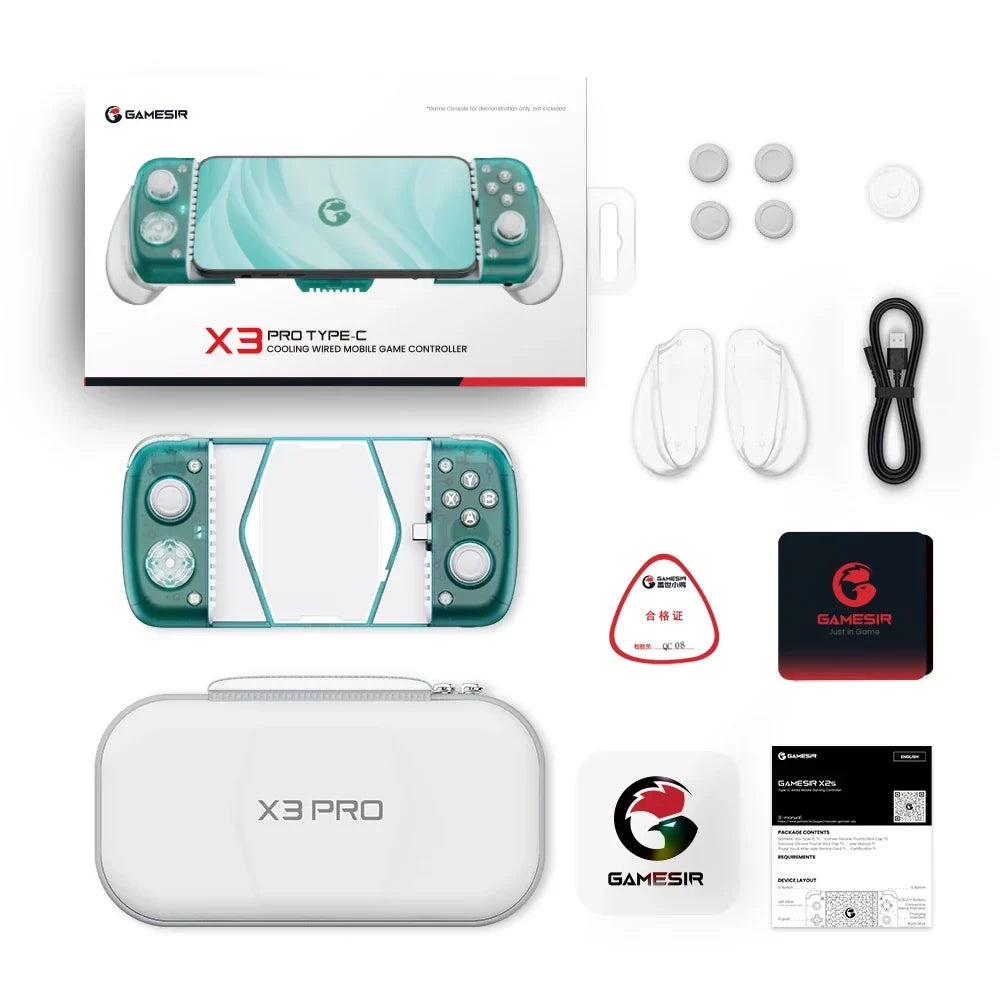 GameSir X3 Pro Hall Effect Gamepad, Cooling Fan, Android/iPhone