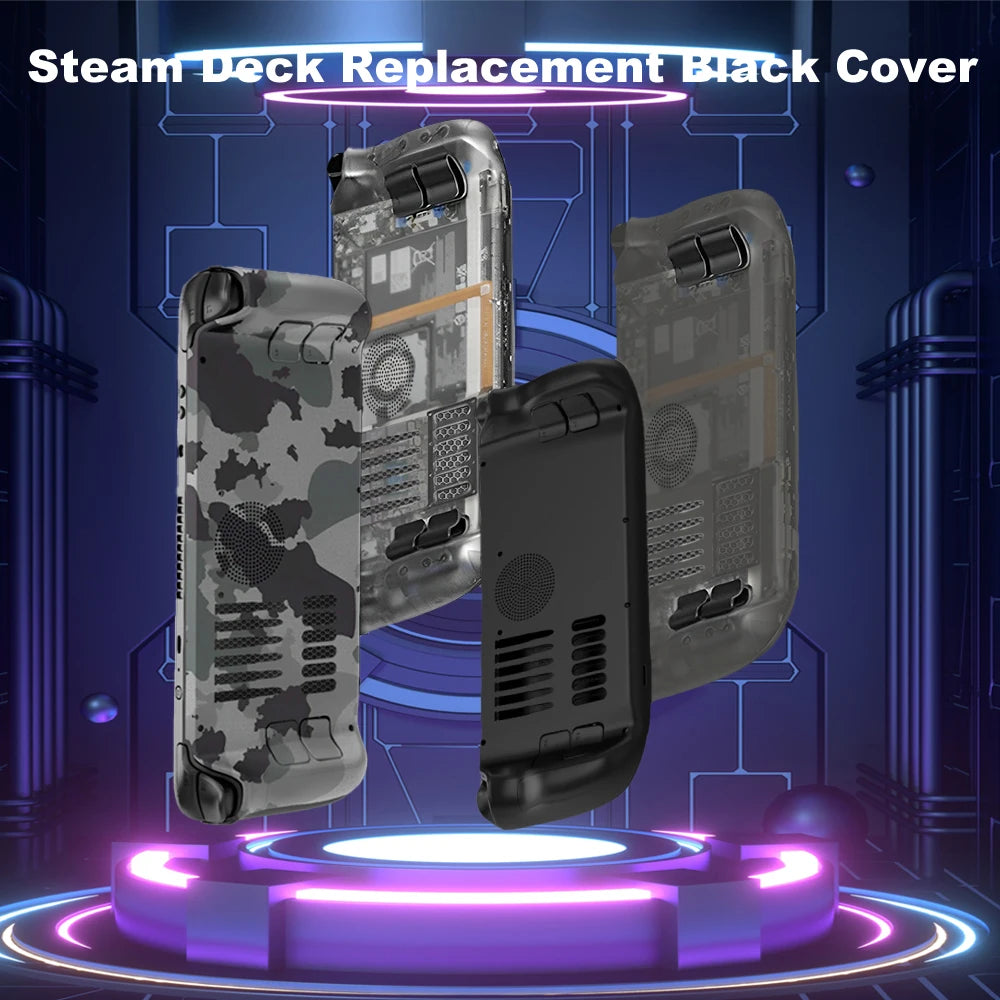 Replacement DIY Back Shell with Cooling Vents Heat-Dissipation Back Housing Case Plates Cover for Steam Deck/Steam Deck OLED