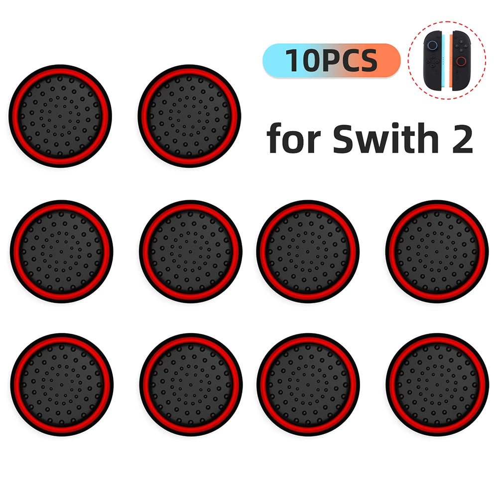 10PCS ThumbSticks Grips Caps for Nintendo Switch 2 JoyCon 2 Silicone Luminous Joystick Caps Thumb Stick Cover Accessory Parts