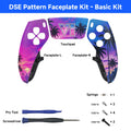 PS5 DualSense Edge DSE Controller Replacement Shell Kit, Featuring Two Configurations: Left and Right Panels, Buttons, Joysticks