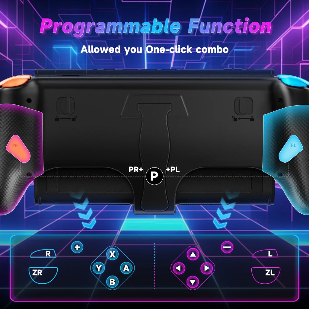 Wired Controller For Nintendo Switch 2 Pro Programmable RGB 9-Axis vibration/macro Joy-Controller Hall Effect Gamepad Joysticks