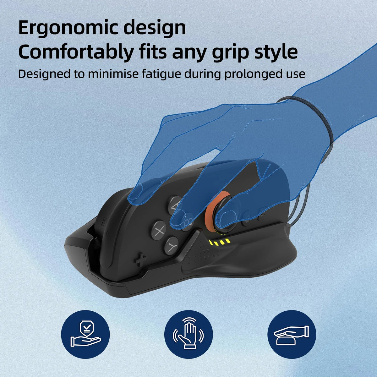 Switch 2 Joy-Con Gaming Mouse Grip – Ergonomic Controller Accessory to Reduce Fatigue During Extended Gameplay