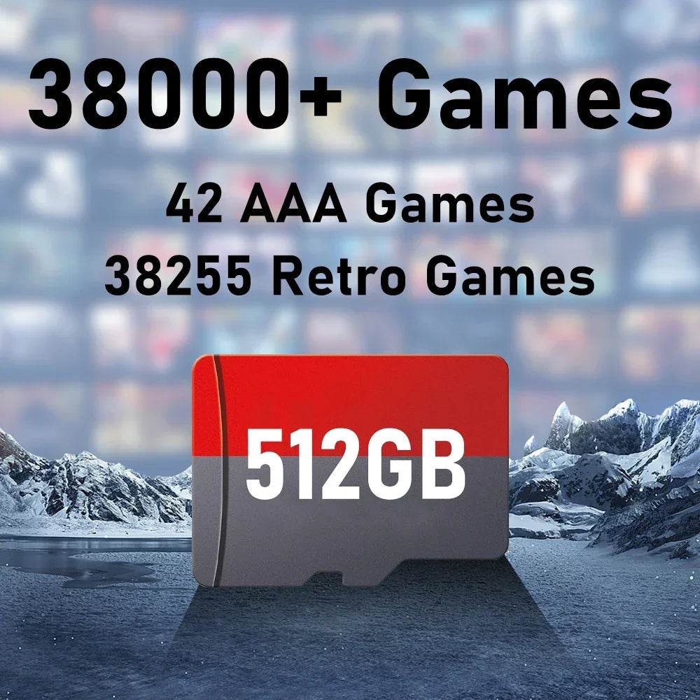 512G TF Game Card for ROG Ally & Win PC, 38000+ Games, N64 Emulator