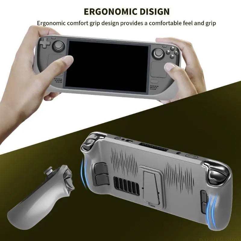 F62C TPU Protective Case with Kickstand for Steam Deck