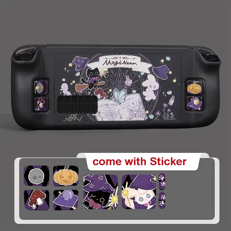 Steam Deck/OLED Magic Milk Cat Hard PC Case, Non-Slip Cover