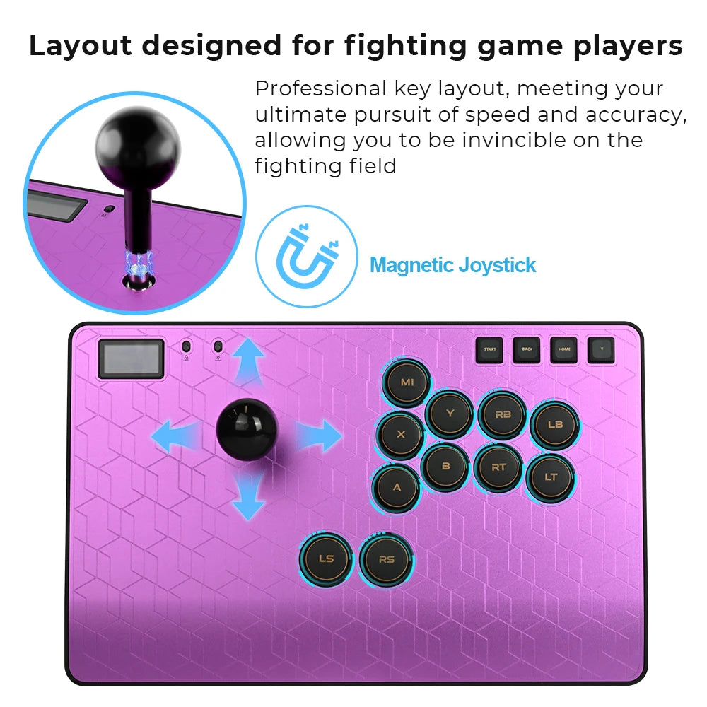 Haute42 C-AS Magnetic Aluminum Leverless Fightstick Controller